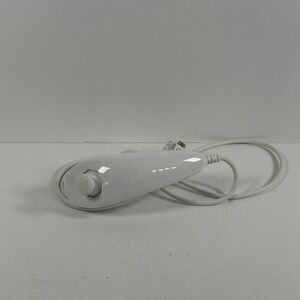 Nintendo Wii Nunchuk Controller White Wired Video Game Console‎ Accessory